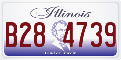 IL license plate B284739