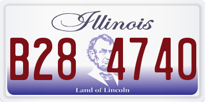 IL license plate B284740