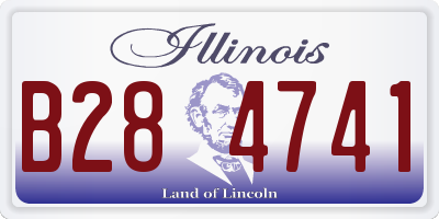 IL license plate B284741