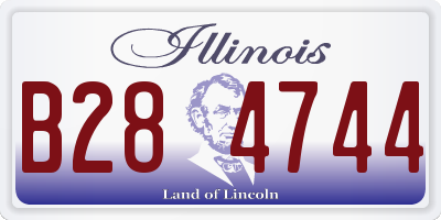 IL license plate B284744