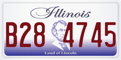 IL license plate B284745