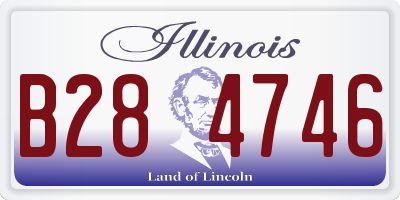IL license plate B284746