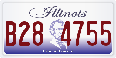 IL license plate B284755