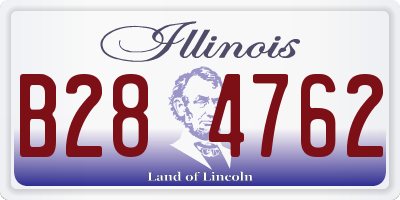 IL license plate B284762