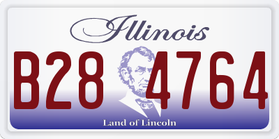 IL license plate B284764