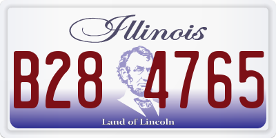IL license plate B284765