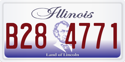 IL license plate B284771