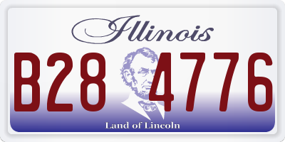 IL license plate B284776