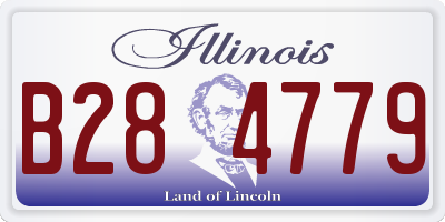 IL license plate B284779