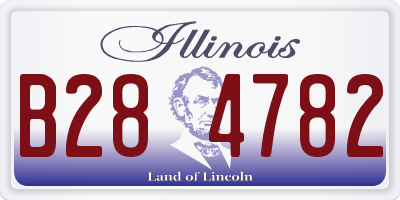 IL license plate B284782