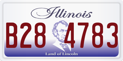 IL license plate B284783