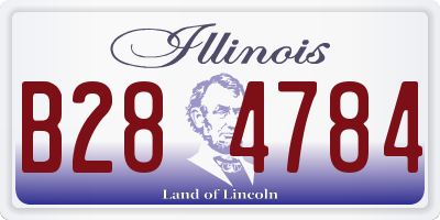 IL license plate B284784