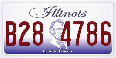 IL license plate B284786