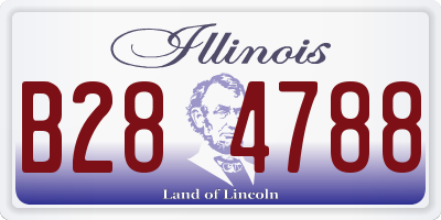 IL license plate B284788