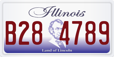 IL license plate B284789