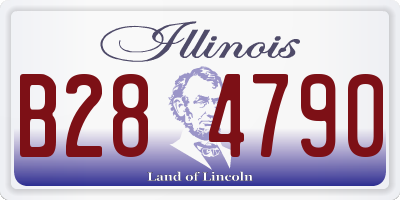 IL license plate B284790