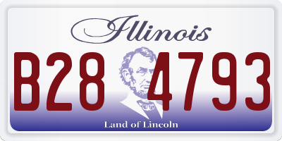 IL license plate B284793
