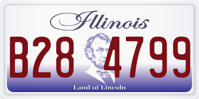 IL license plate B284799