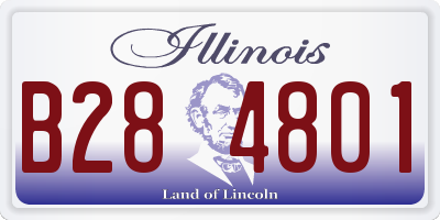 IL license plate B284801