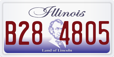 IL license plate B284805