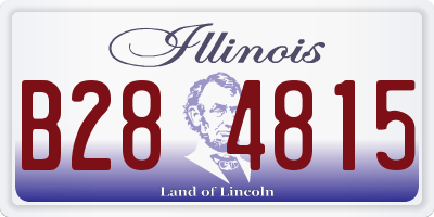 IL license plate B284815