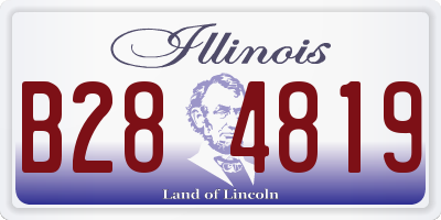 IL license plate B284819
