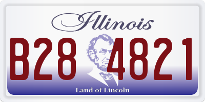 IL license plate B284821