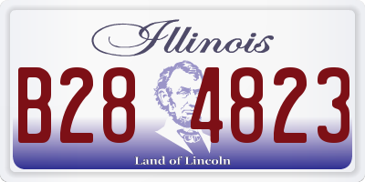 IL license plate B284823