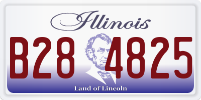 IL license plate B284825