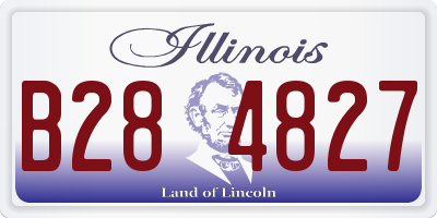 IL license plate B284827