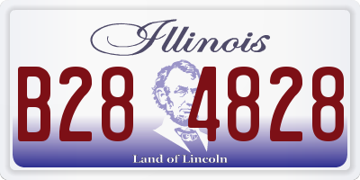 IL license plate B284828