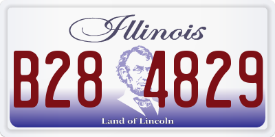 IL license plate B284829