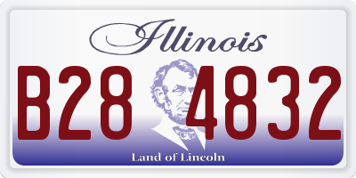 IL license plate B284832