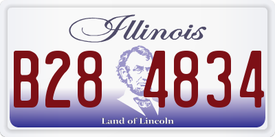 IL license plate B284834