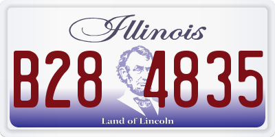 IL license plate B284835