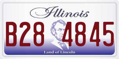 IL license plate B284845