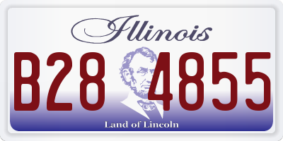 IL license plate B284855