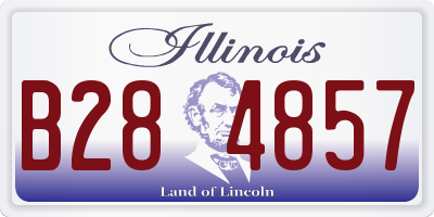 IL license plate B284857