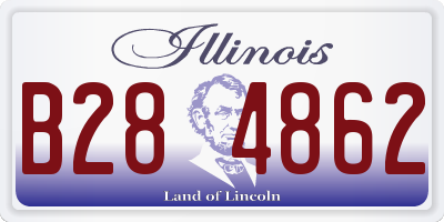 IL license plate B284862