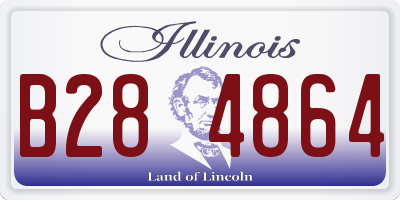 IL license plate B284864