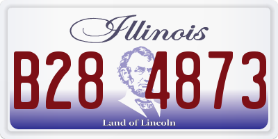 IL license plate B284873