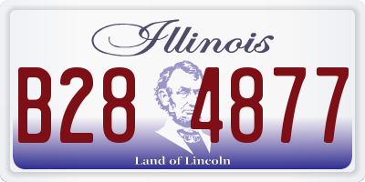 IL license plate B284877