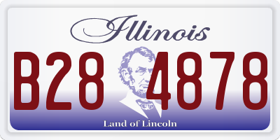 IL license plate B284878