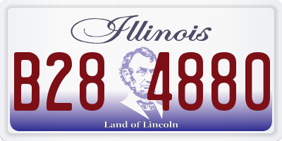IL license plate B284880