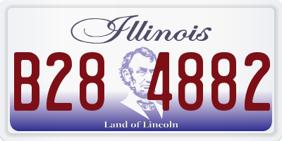 IL license plate B284882