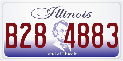 IL license plate B284883