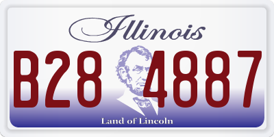 IL license plate B284887