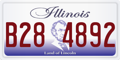 IL license plate B284892