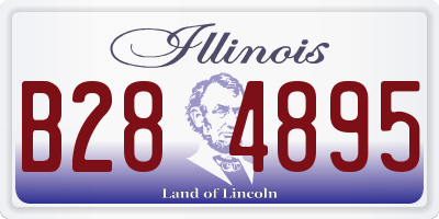 IL license plate B284895