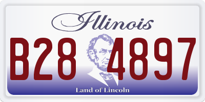 IL license plate B284897